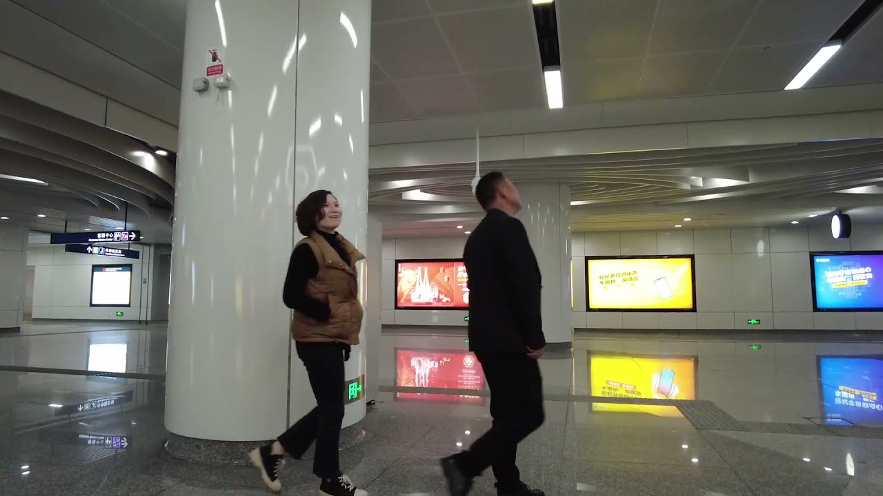 China Travel vlog - brand new subway station metro in China