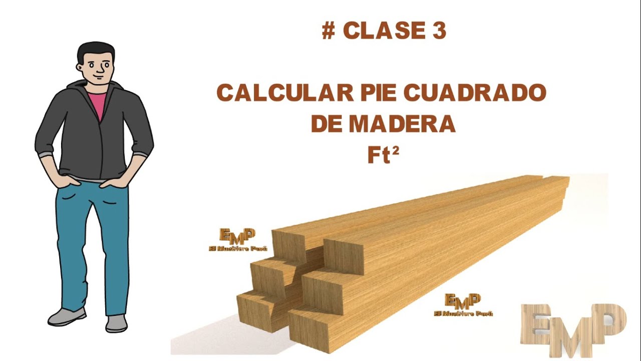 Aprende a  calcular pie tablar de madera en (2 minutos)
