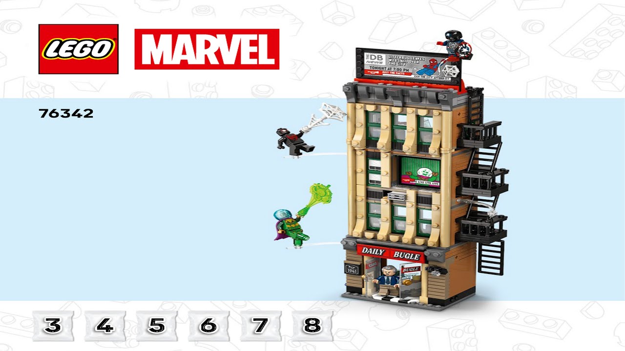 LEGO Instructions &ndash; Marvel Super Heroes &ndash; 76342 &ndash; Spider-Man vs. Mysterio: The Daily Bugle (Book 3)