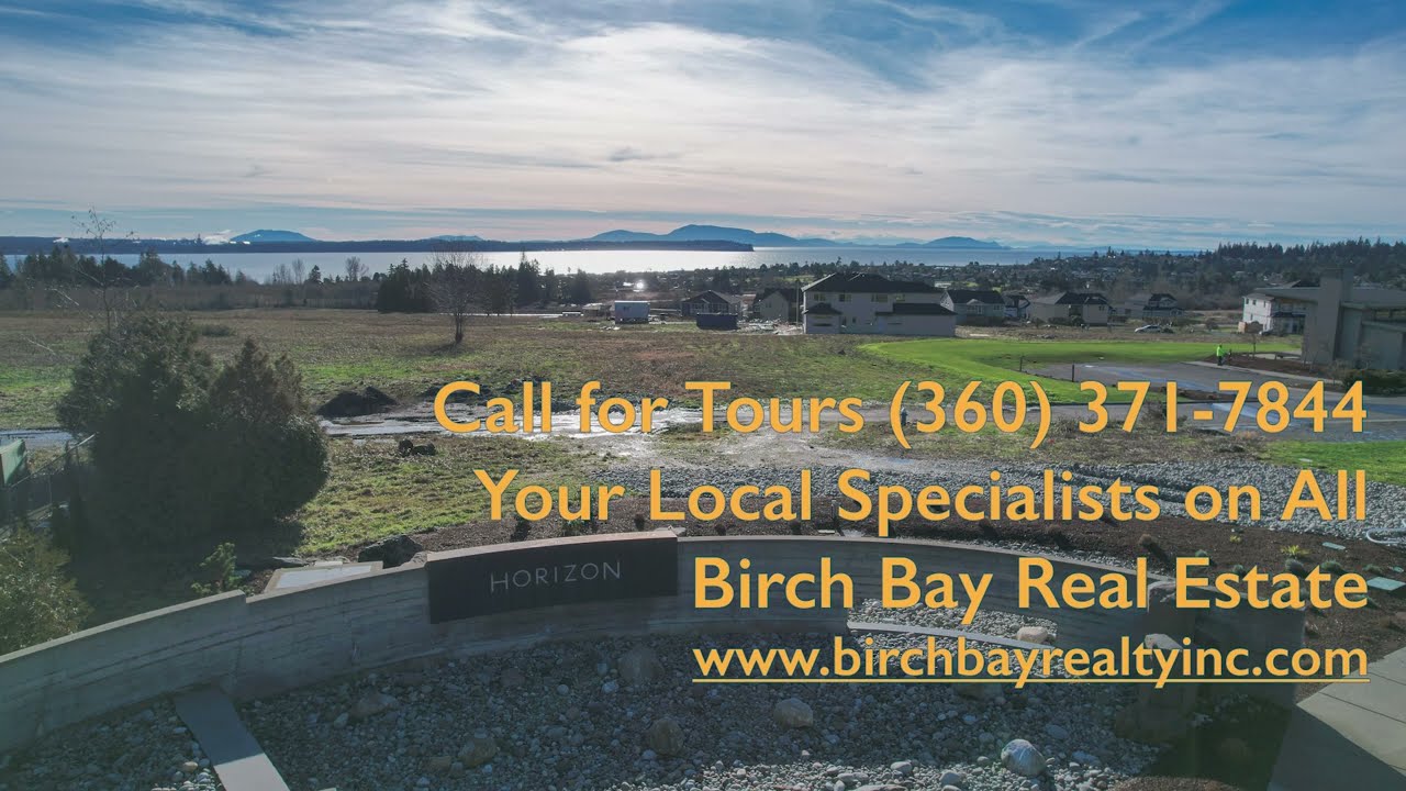 New Construction High-End Homes with Stunning Birch Bay Views | Drone Tour
