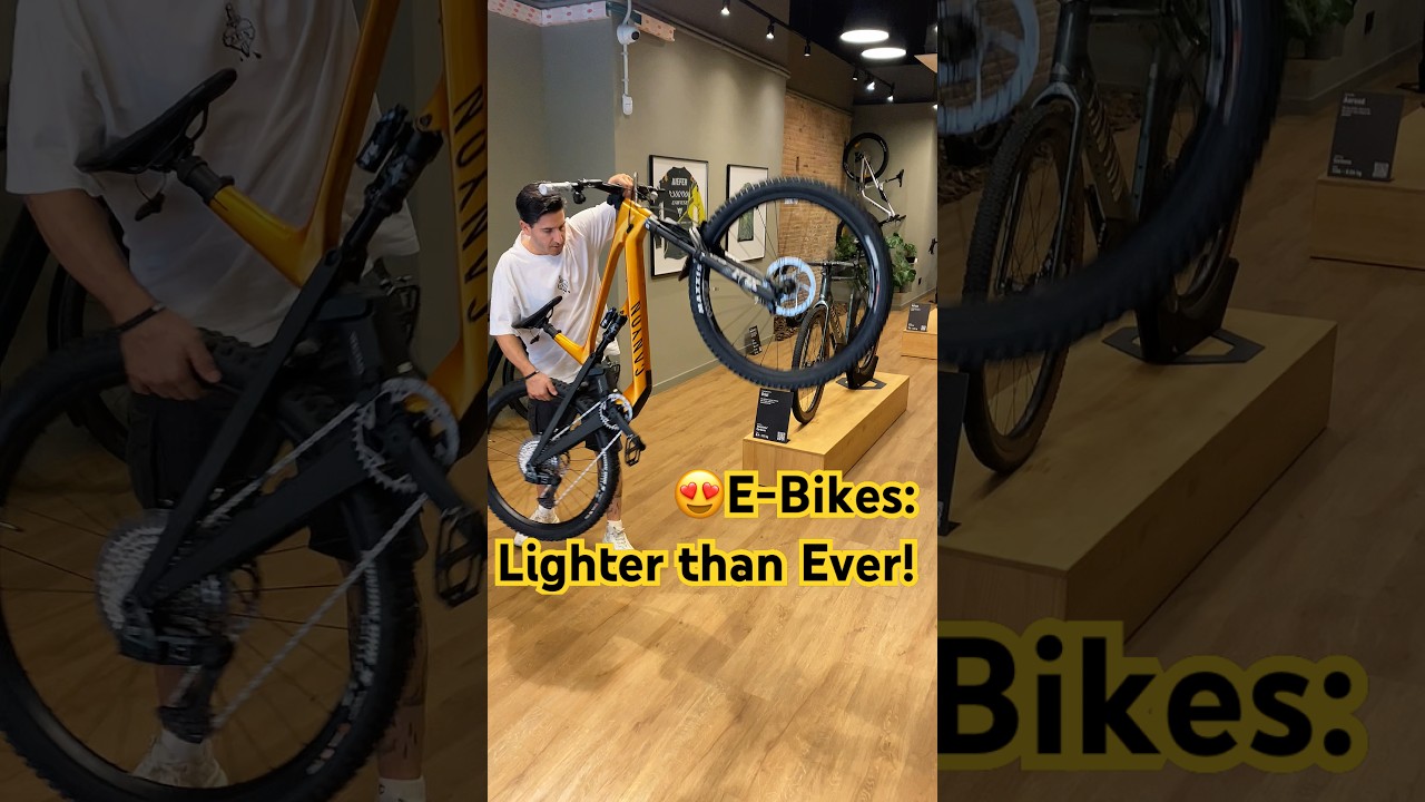 😱So lightweight, you forget it&rsquo;s an E-BIKE!😍 #allmountainstyle #ebike