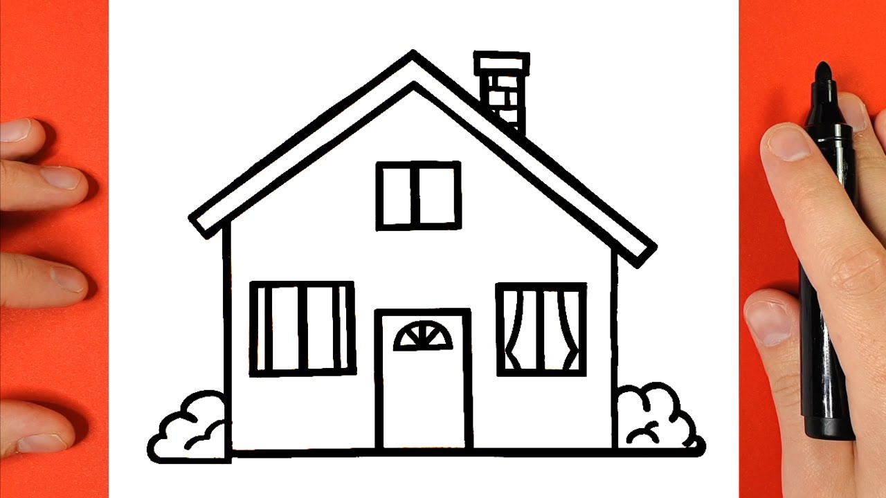 COMMENT DESSINER UNE MAISON - TUTO DESSIN TUTORIEL DE DESSIN