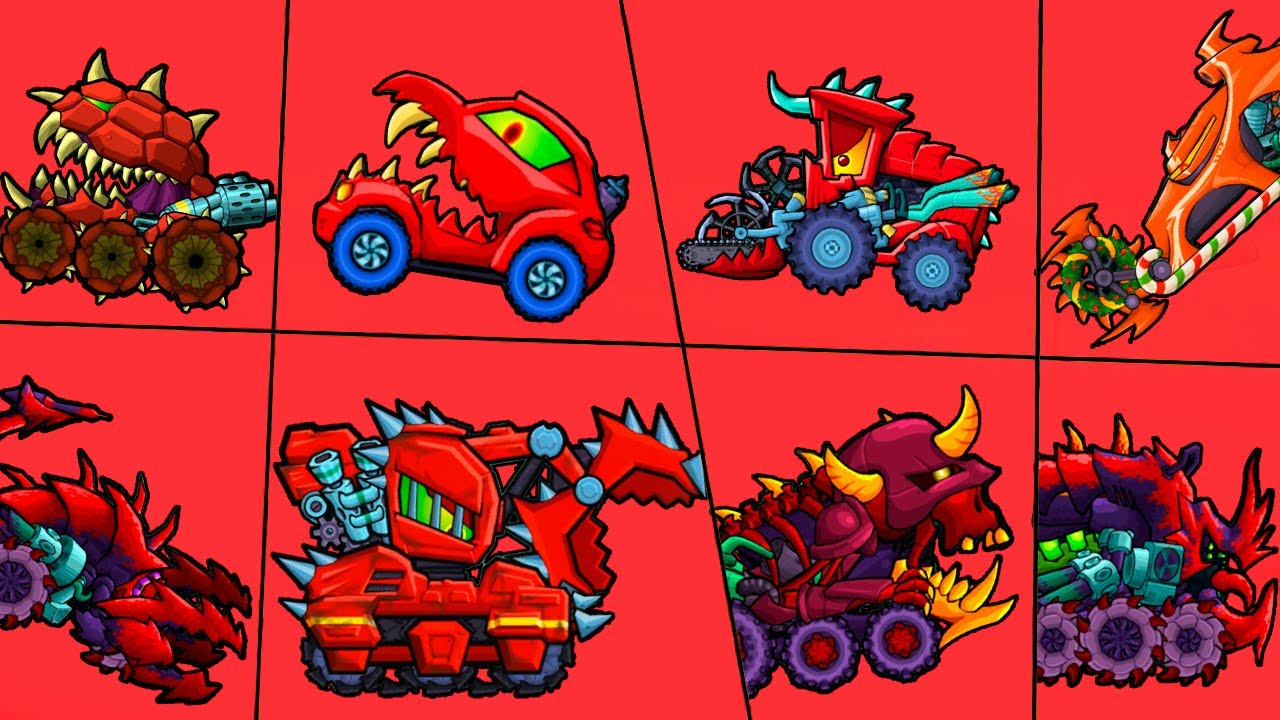 Битва Красных Машин Car Eats Car 3 против Босса! Какая из хищных тачек красного цвета самая сильная?