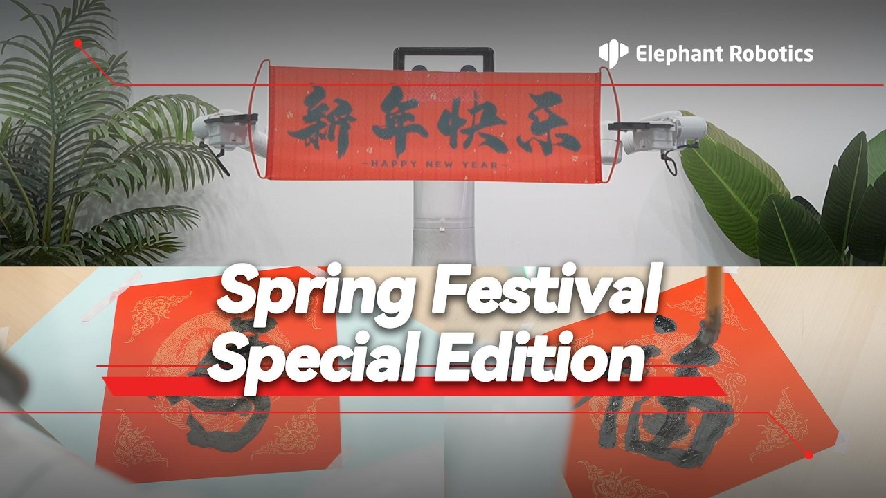 Chinese New Year Special | Watch How Our Cobot & Humanoid Robot Celebrate the Spring Festival