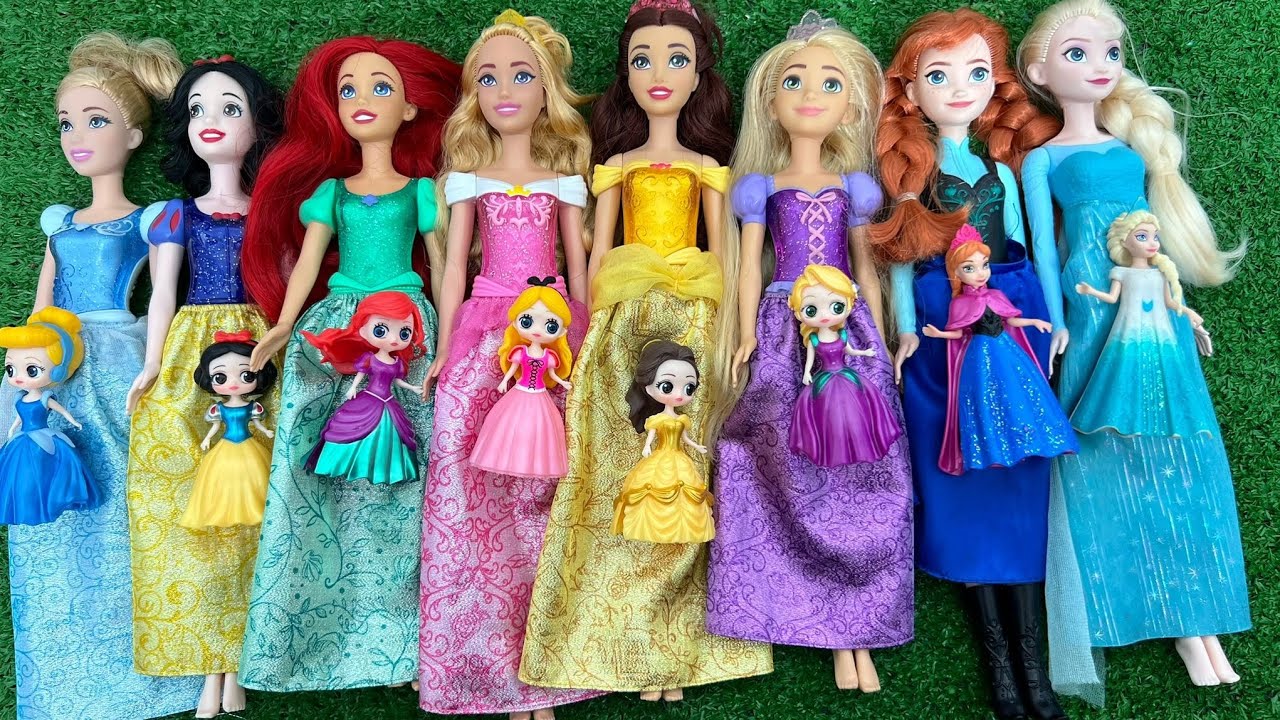 ASMR  Unboxing Mattel Disney Princess Spin & Reveal Surprise Dolls! Satisfying video  Review Toys
