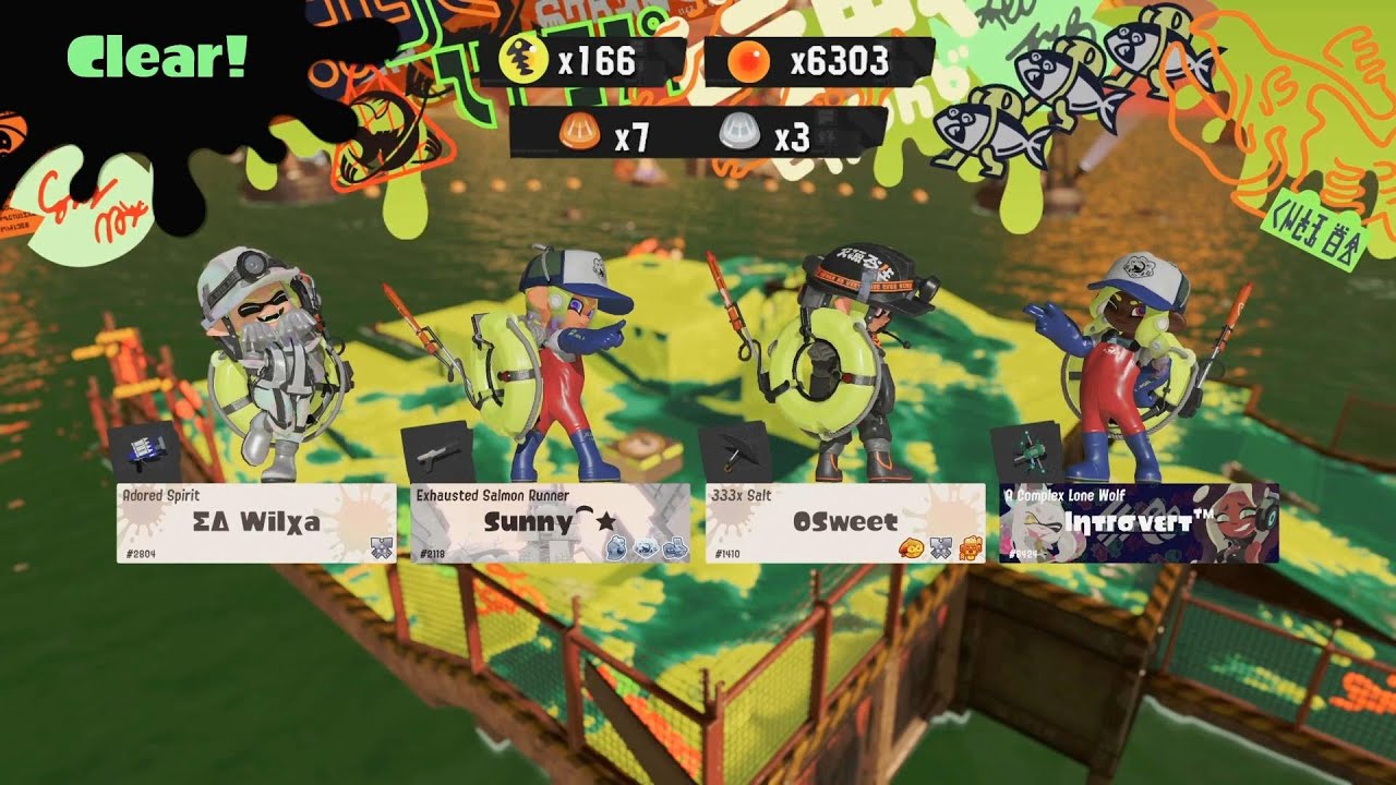 Splatoon 3 - Salmon Run Freelance #203 (Gone Fission Hydroplant)