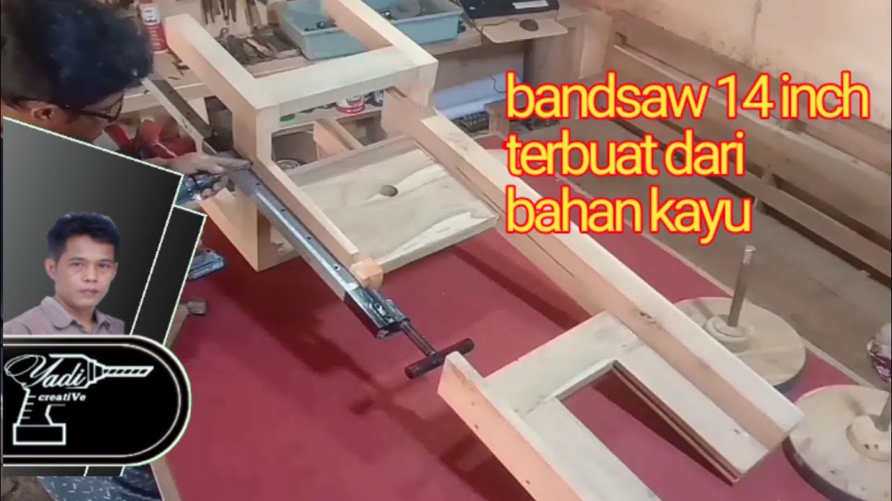 bandsaw 14 inch terbuat dari bahan kayu