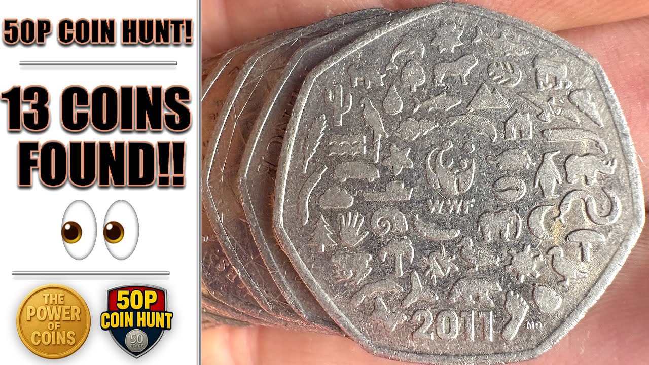 50p Coin Hunt! 13 Coins Found in One Go | Rare & Commemorative 50p Coins
