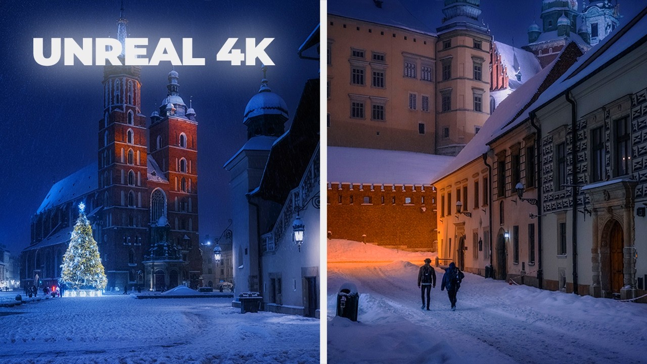 Winter in Krakow is Pure Magic... (Cinematic Drone Film)