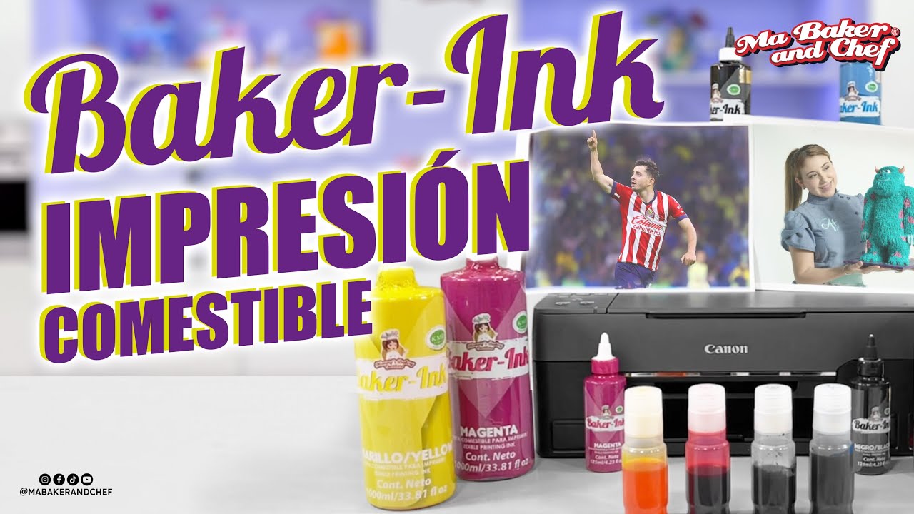 Tintas Comestibles para Impresora Baker Ink de Ma Baker and Chef