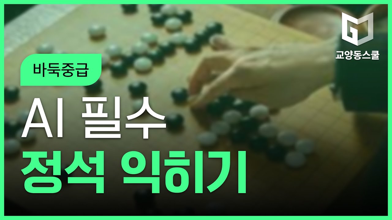 [바둑기초] [바둑중급] AI 필수 정석 익히기