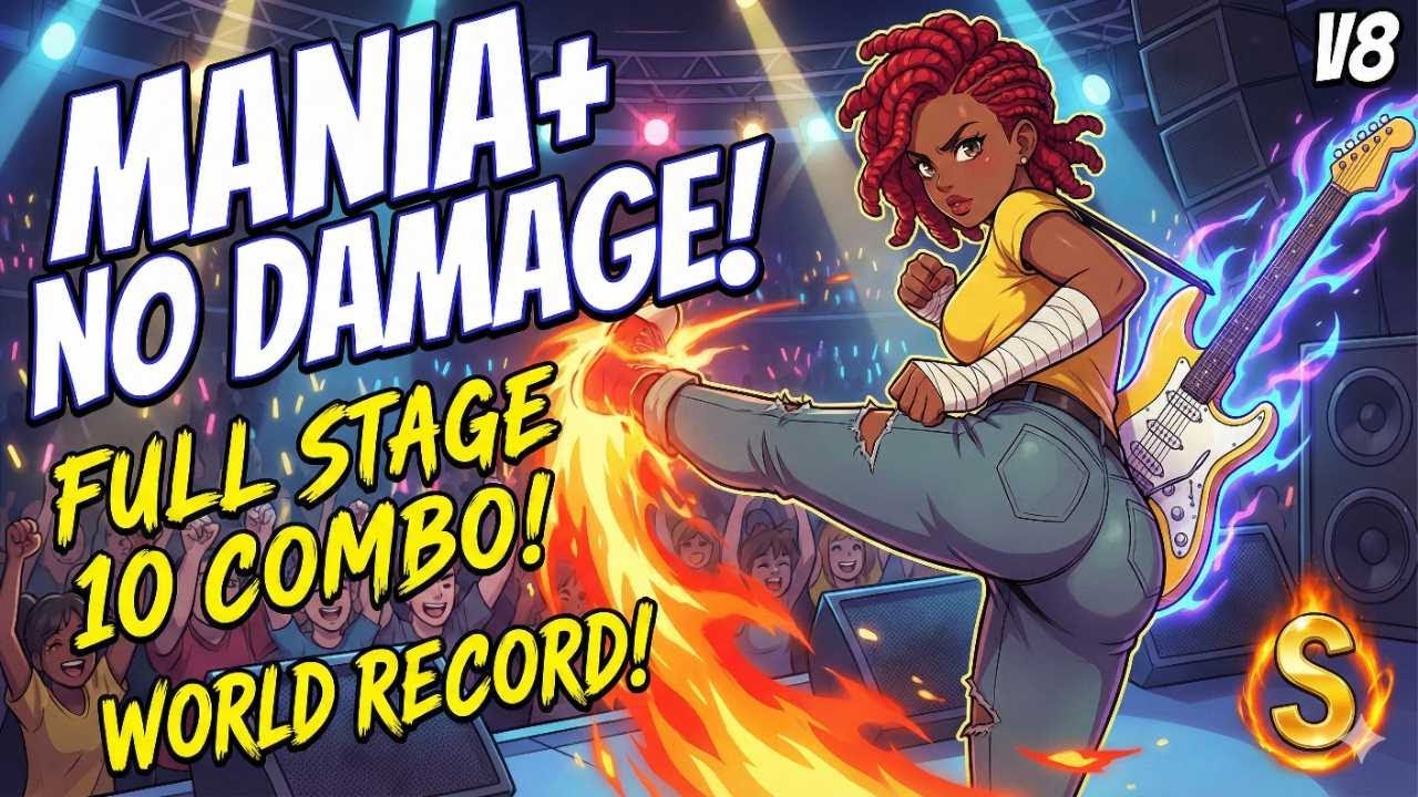 Streets of Rage 4 Cherry FULL COMBO Stage 10 WR Mania+