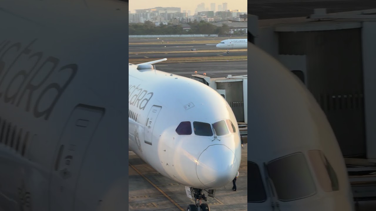 Vistara 787-9 Dreamliner getting Ready for Dubai from Mumbai #Vistara #Boeing787 #Dubai #Mumbai #AI