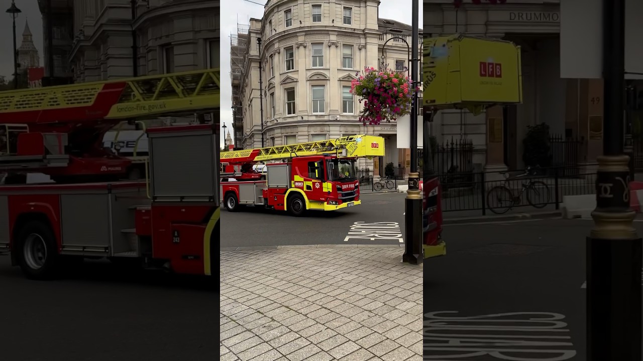 LFB Turntable Ladder responding 🇬🇧🤩