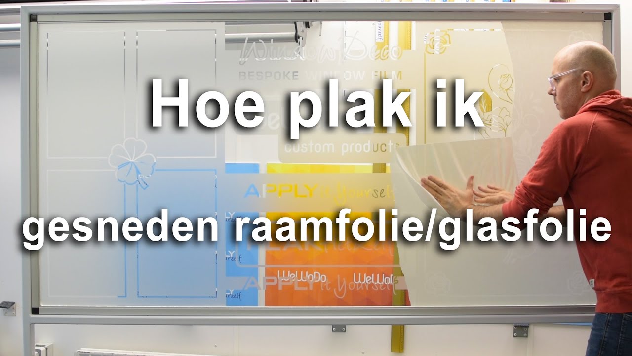 Hoe plak ik gesneden raamfolie - glasfolie (www.PLAKhetZelf.nl)