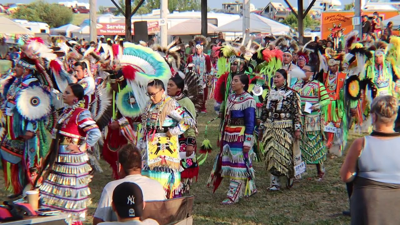 White Bear Powwow 2019 Saturday Evening Grand Entry Iron Swing Singers