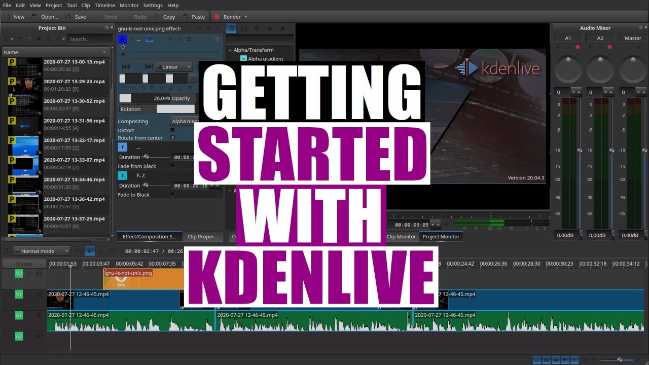 Beginner's Guide To Kdenlive And Video Editing