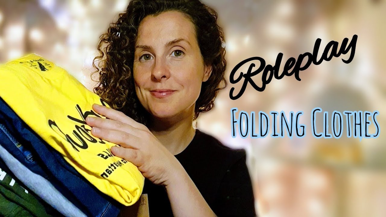ROLEPLAY NEGOZIO ABBIGLIAMENTO||FOLDING CLOTHES-ASMR ITA