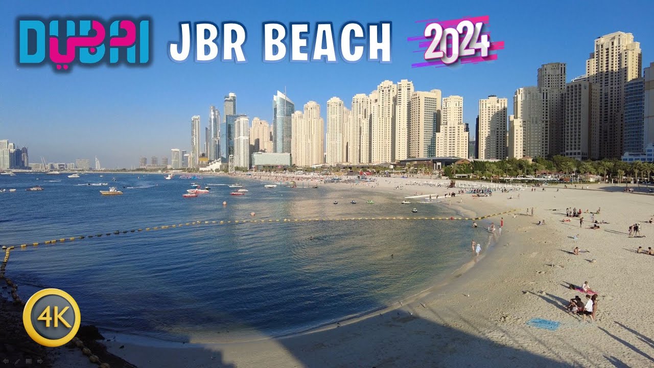 Dubai 🇦🇪 JBR Beach Full Walking Tour [4K] - February 2024