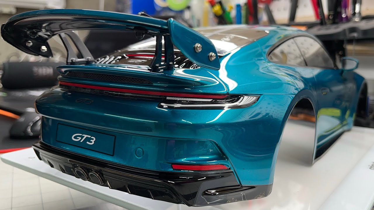 Tamiya Porsche 911 GT3 Airbrushed with ShowUp One Drop Kandy Ramune Part 2