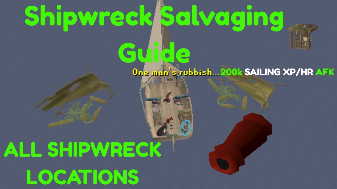 Runescape Shipwreck Salvaging Guide - All Salvaging Spots