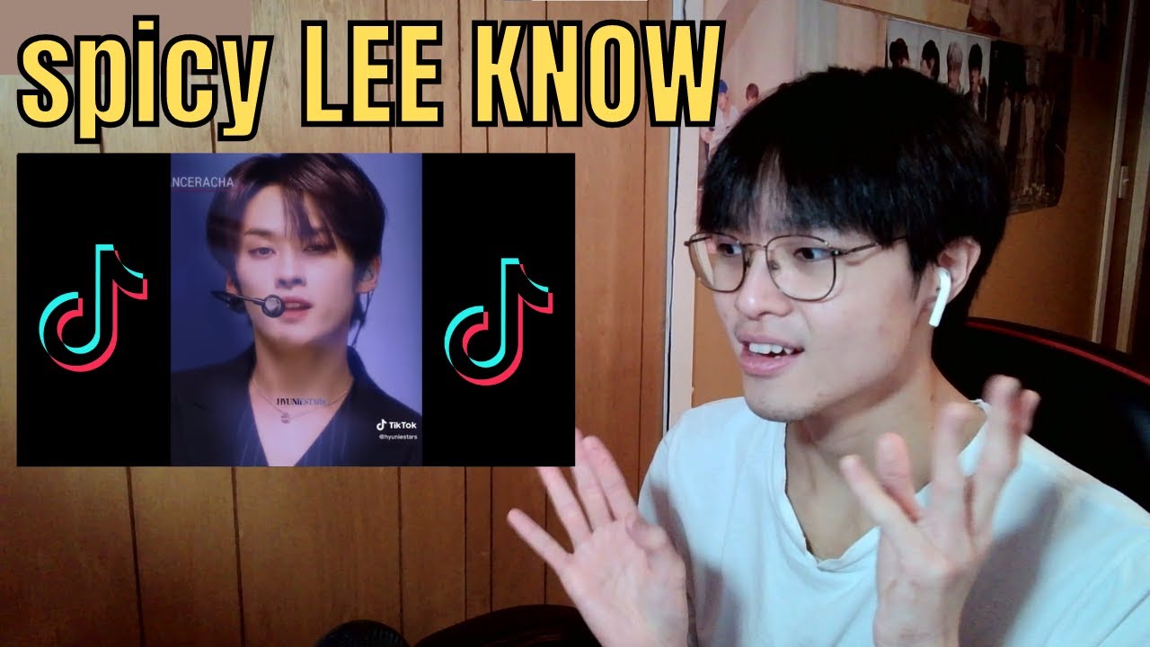a gay reacts to STRAY KIDS LEE KNOW TIKTOKS