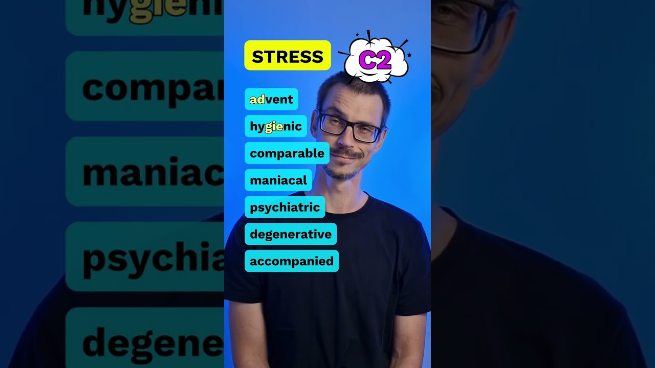Word stress in English 18: #vocabulary #pronunciation #englishtips #speakenglish #britishenglish