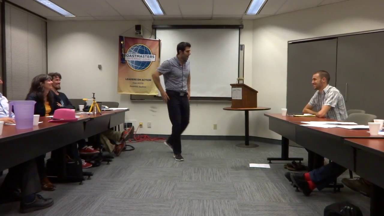 Le concours de discours humoristique en francais Leader en Action Toastmasters 22 09 2016