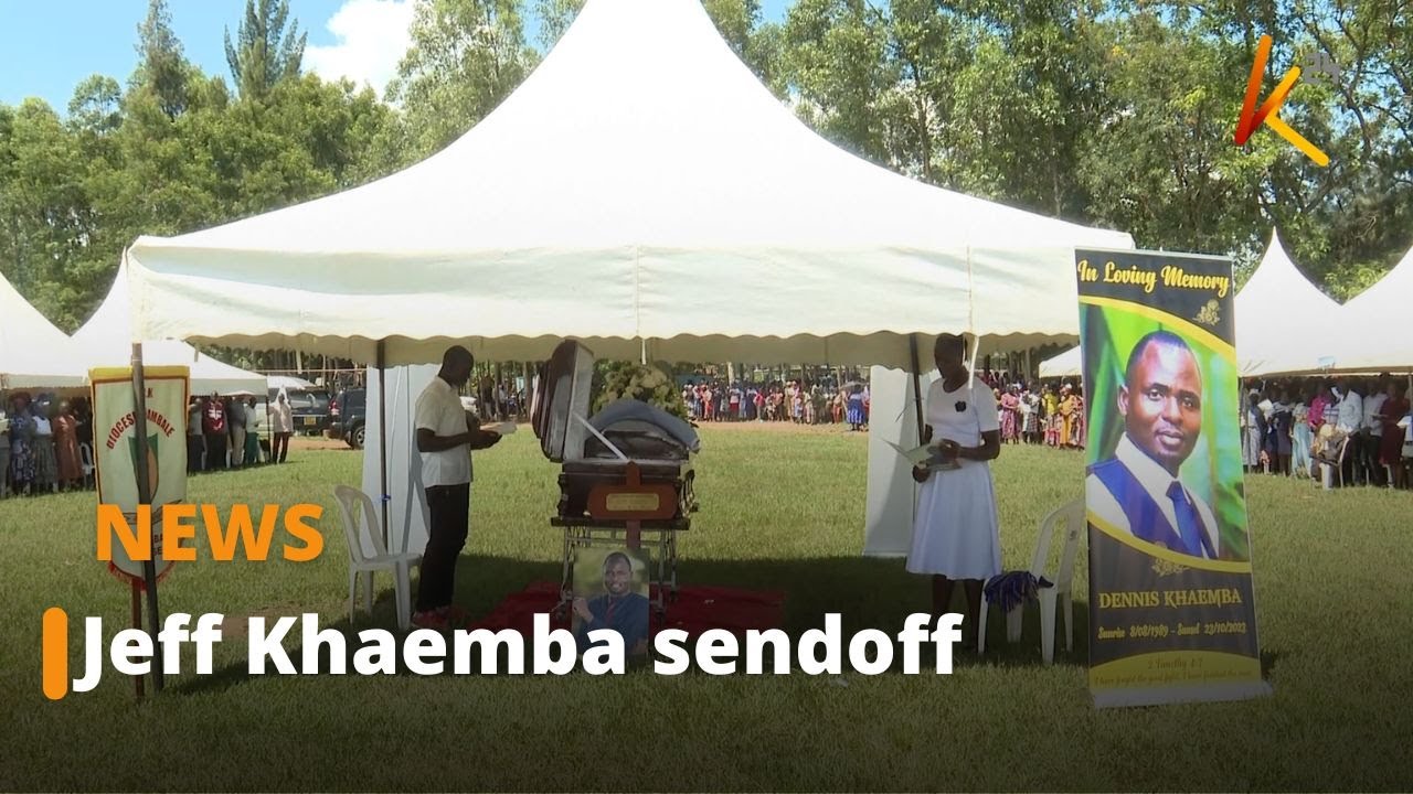Media fraternity joins family and friends of the late Dennis Jeff Khaemba in Bungoma