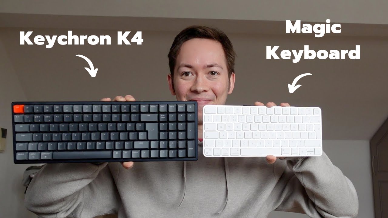 Keychron K4 vs Apple Magic Keyboard for Mac Productivity