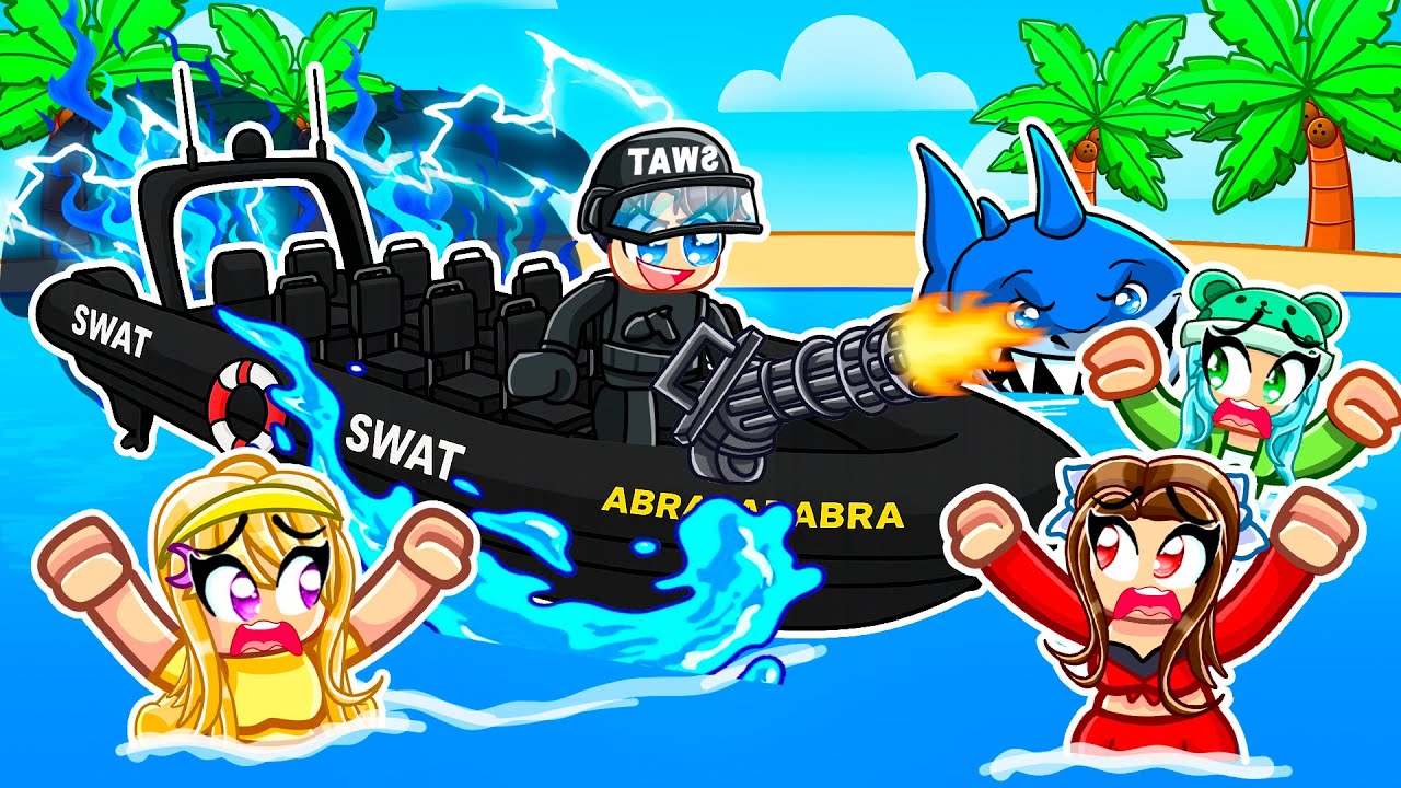 I Spent $845,456 On The NEW SWAT BOAT In SHARKBITE! (Roblox)