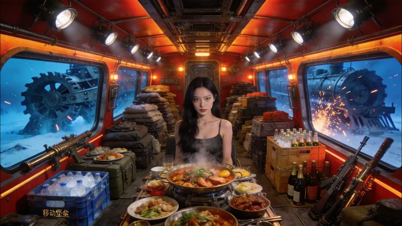 極寒末世：K404次列車全員淪陷！只有這列「移動堡壘」能活命！重生回到發車前5分鐘！這女乘務員手裏的包竟是無限物產空間！#末世#極寒末世#末末追劇