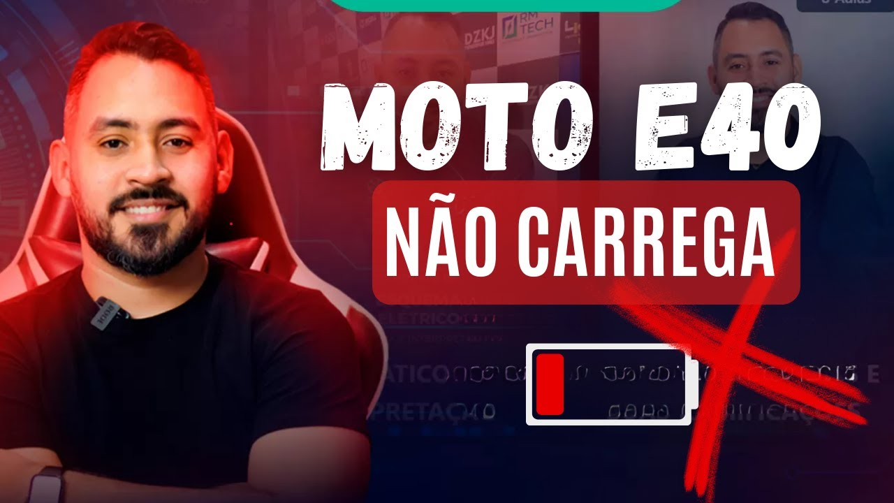 MOTO E40 NÃO CARREGA - REPARO AO VIVO