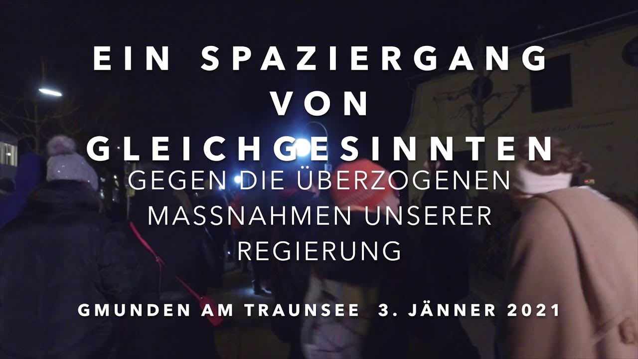 Corona Spaziergang Gmunden  4  Jänner 2021