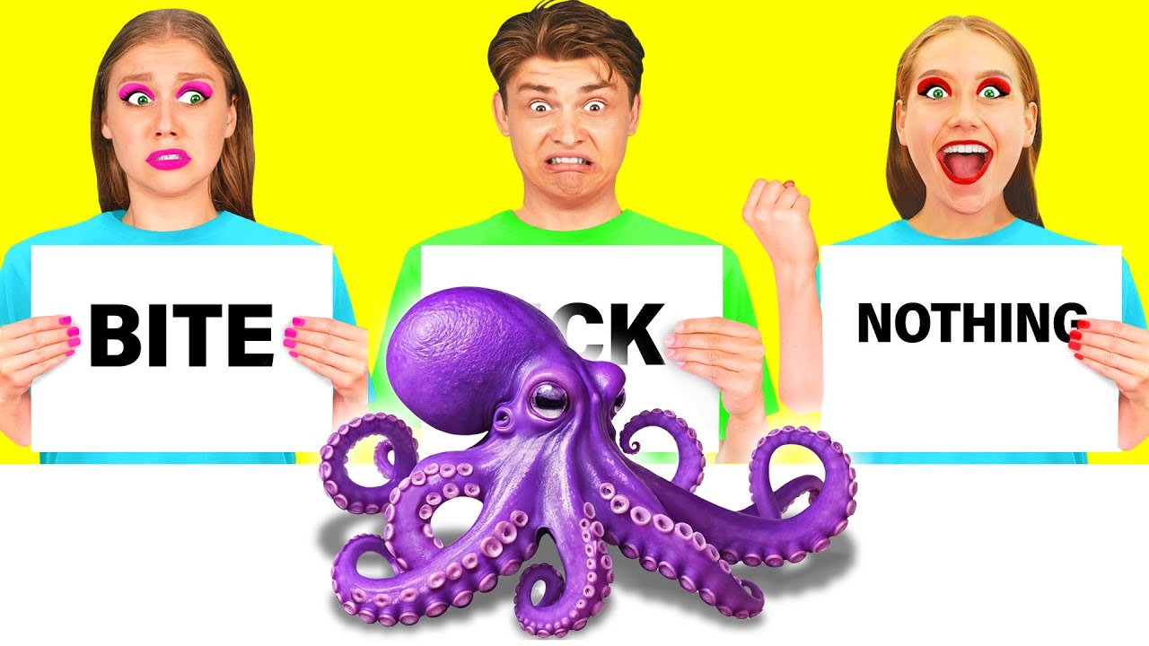 Откуси Лизни или Ничего Челлендж | Фантастические Лайфхаки с Едой от DuKoDu Challenge