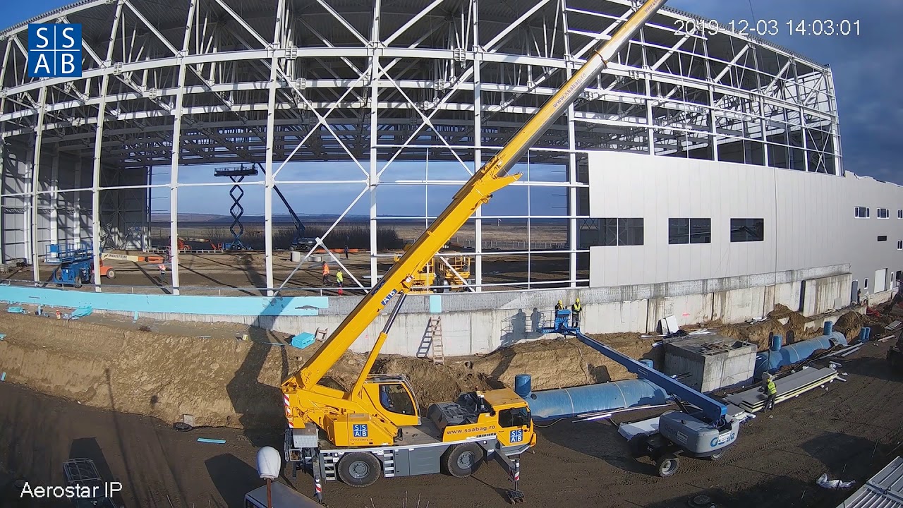 Mounting beam steel structure