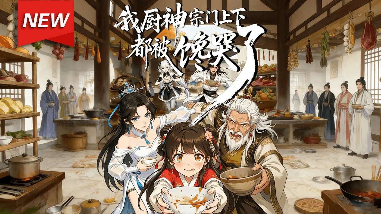 MULTISUB📢新番上线《我厨神，宗门上下都被馋哭了》第1~80集丨叶长青穿越修仙界成伙房弟子，激活食神系统，凭美食获好评提升修为！#漫剧 #破晓动漫社