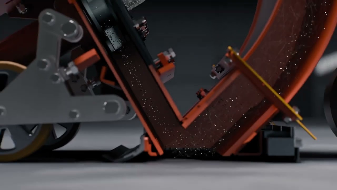 Husqvarna Shot blasting – principle animation