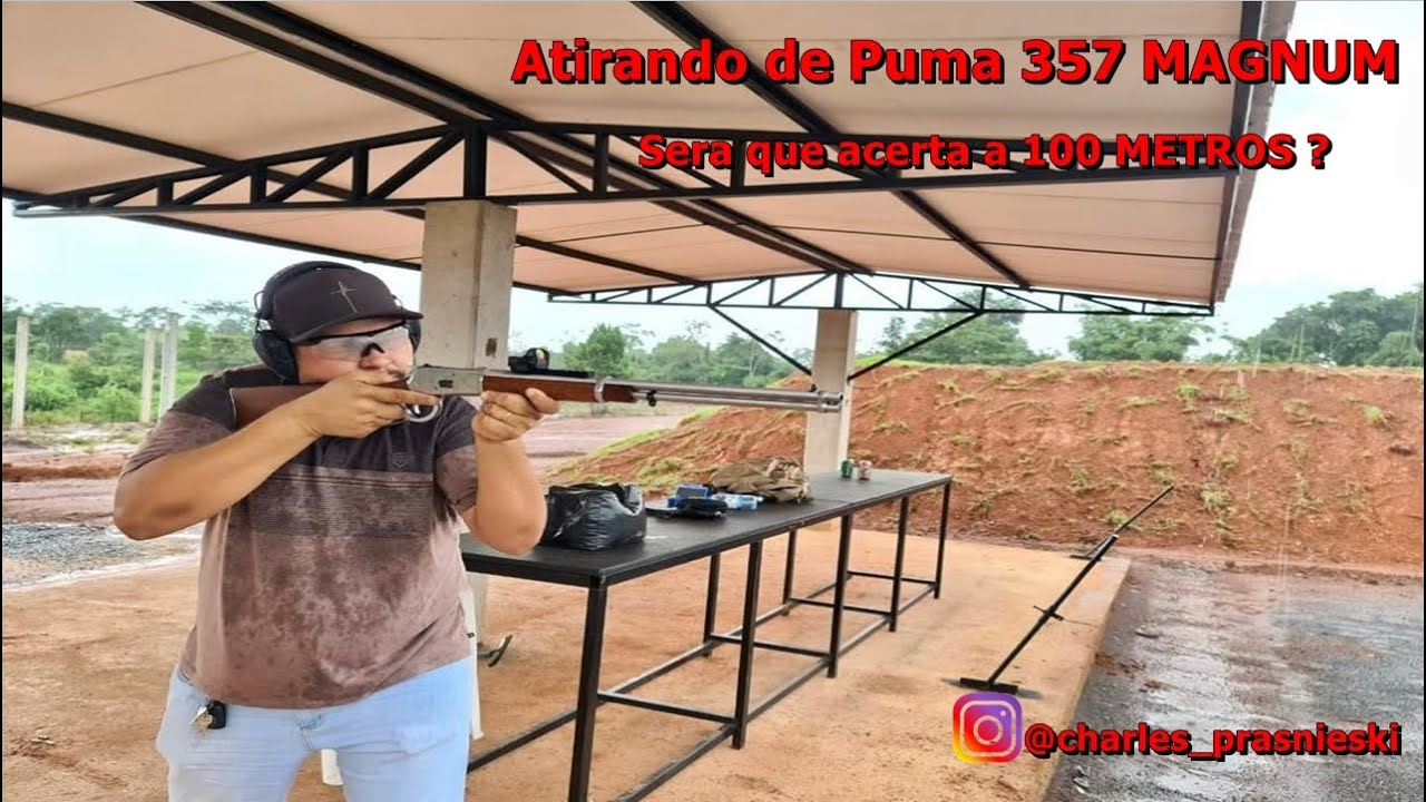 TESTANDO CARABINA PUMA 357- Alvos a 100 metros ! CTCRM