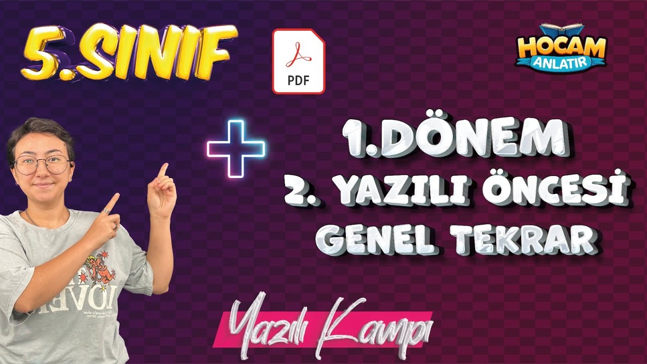 5. Sınıf İngilizce | 1. Dönem 2. Yazılı Genel Tekrar