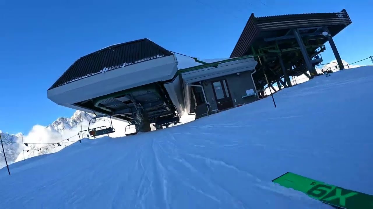 Courmayeur - najdłuższa ścianka/stromizna w całym Courmayeur - trasa / piste 18 - 19.01.2024