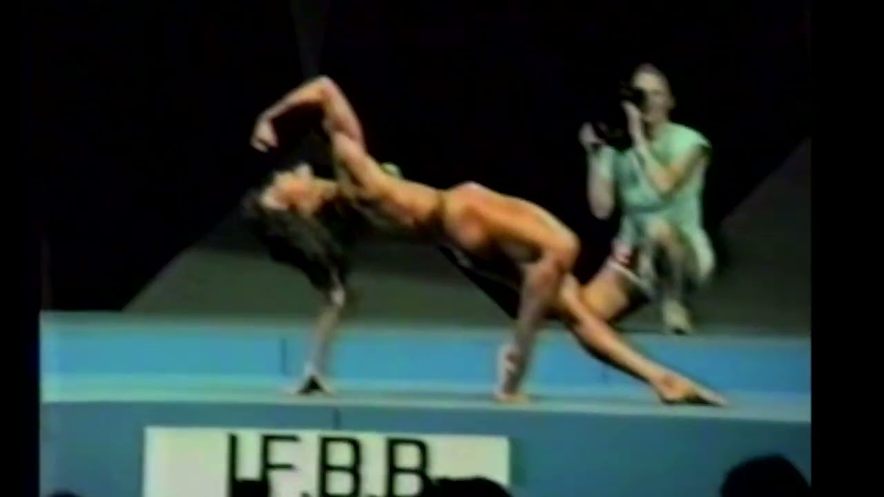 Rachel McLish posing 1983