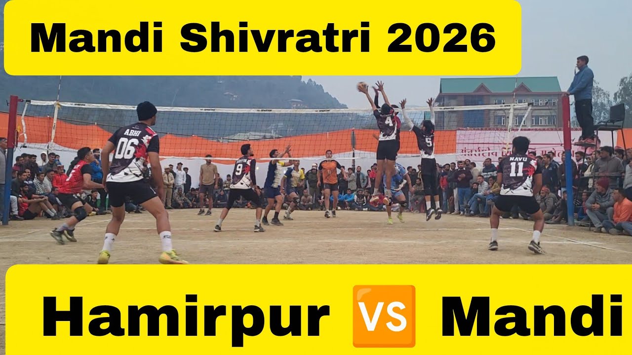 🔥Hamirpur 🆚️ Mandi 🔥 high voltage volleyball Match at Mandi
