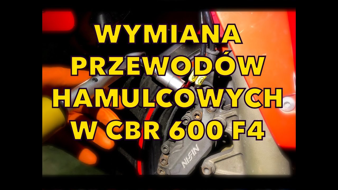 Wymiana przewodów hamulcowych w motocyklu.