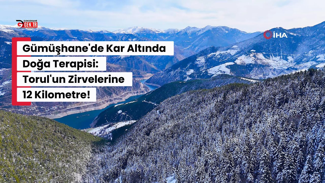 Gümüşhane'de Kar Altında Doğa Terapisi: Torul'un Zirvelerine 12 Kilometre!