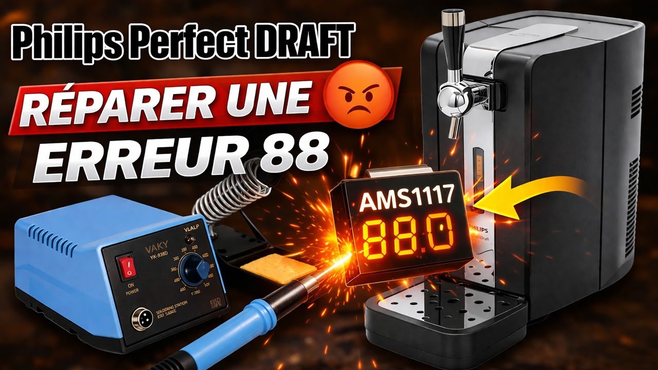 Réparer une tireuse à bière Philipe Perfect Draft (Erreur 88)