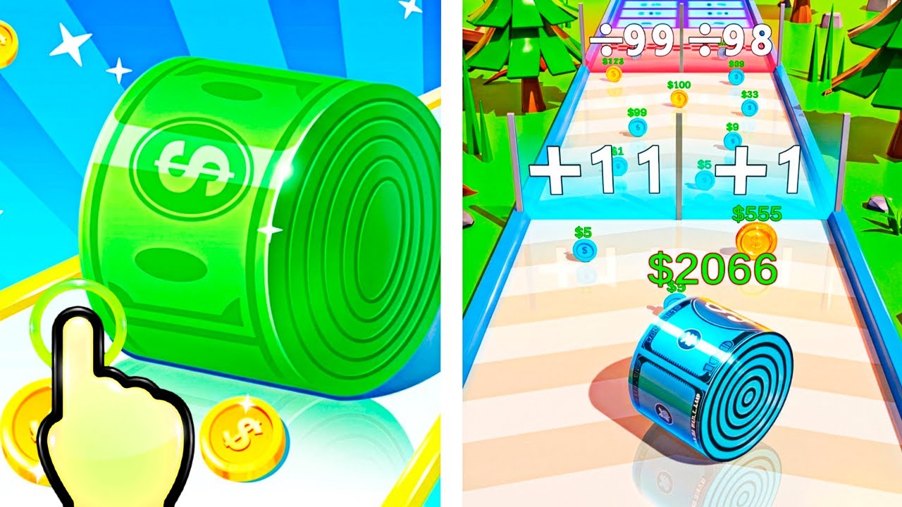 Money Rolling - Build Money Roll Run - All Levels iOS Android GamePlay #5