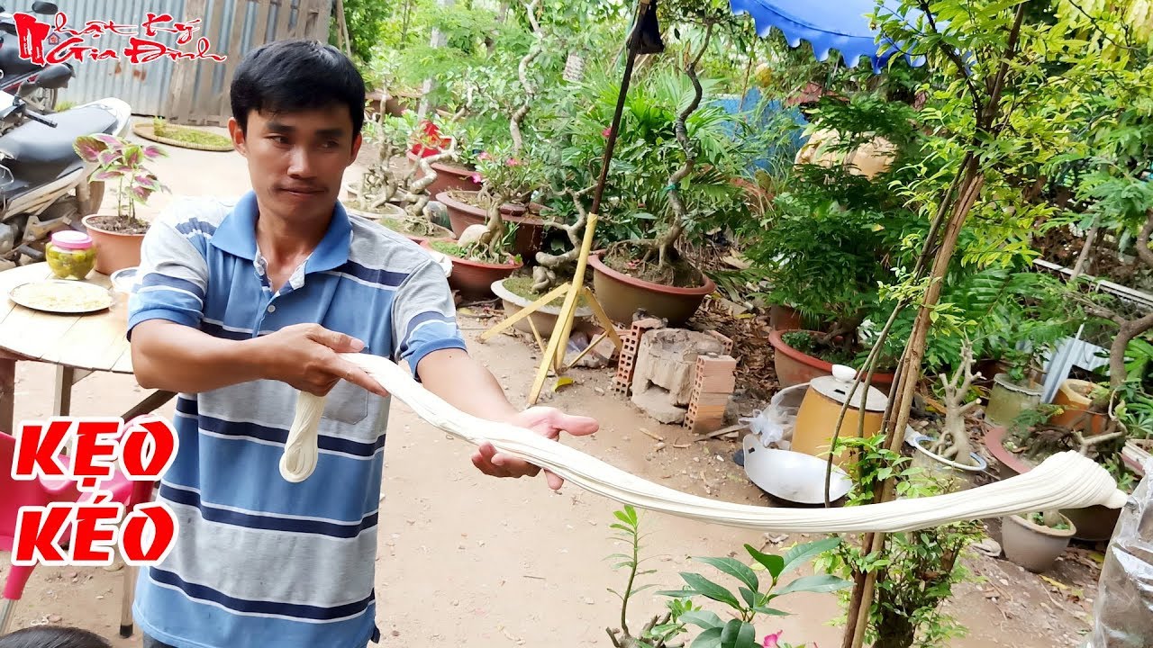 Gia Đình Hieu Huynh Hướng Dẫn Làm Kẹo Kéo Tại Nhà Gợi Nhớ Kí Ức Tuổi Thơ | NKGĐ