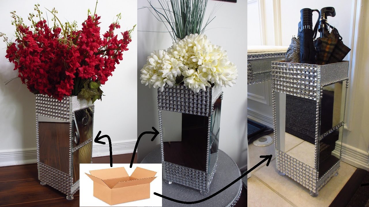 How I Made a Fancy Vase from a Cardboard Box!