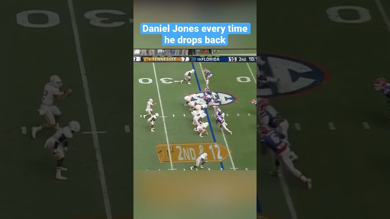 Daniel Jones every time he drops back
